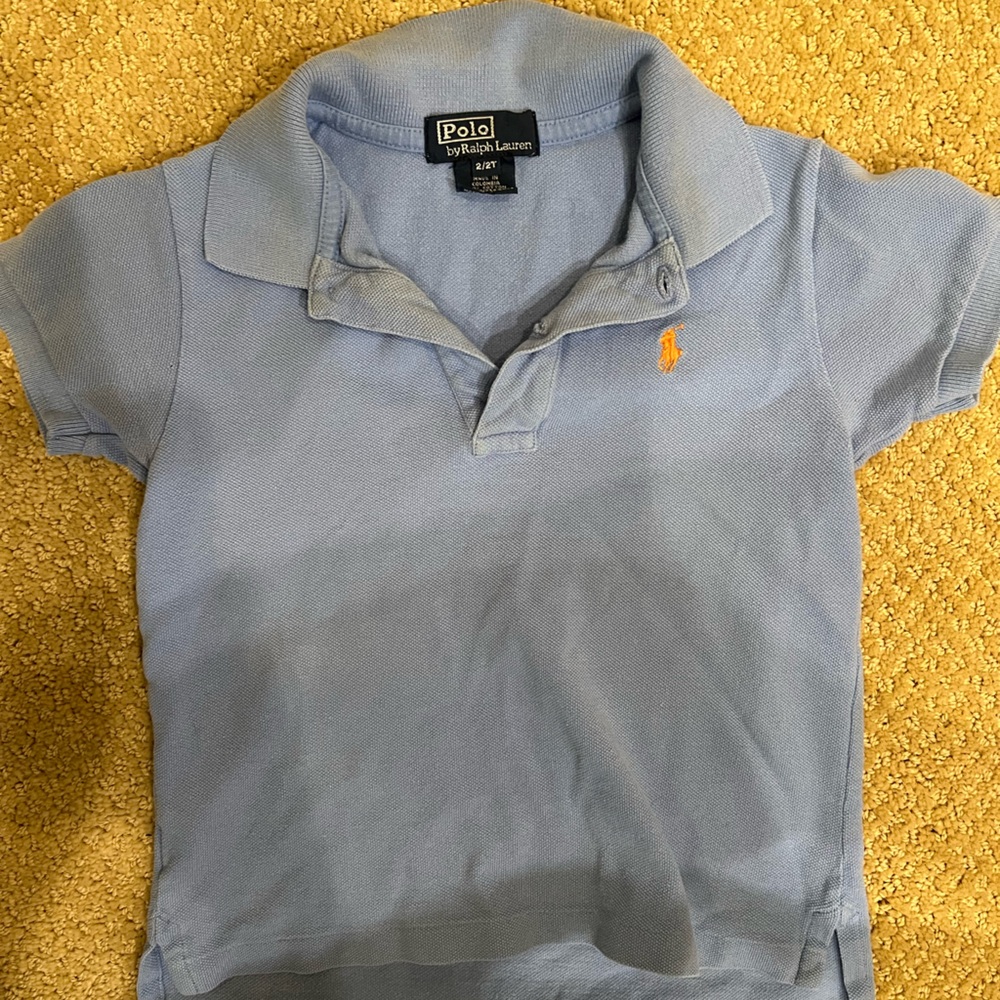 Ralph Lauren Polo- Toddler size 2T light blue short sleeve